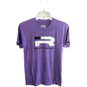 NWOT Iron Rebel purple T-shirt Sz XS